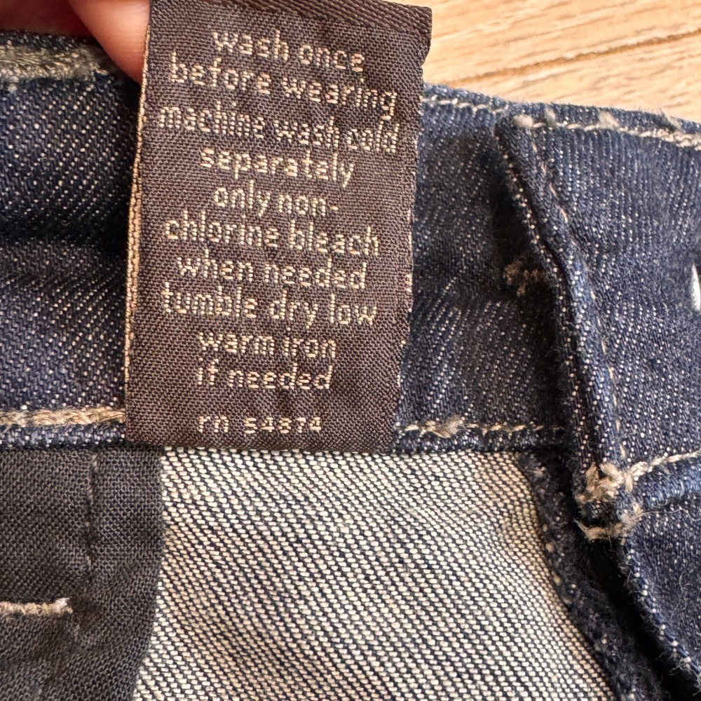 The Limited Denim 312 Womens Dark Wash Crop Jeans Size 10 - Picture 7 of 7